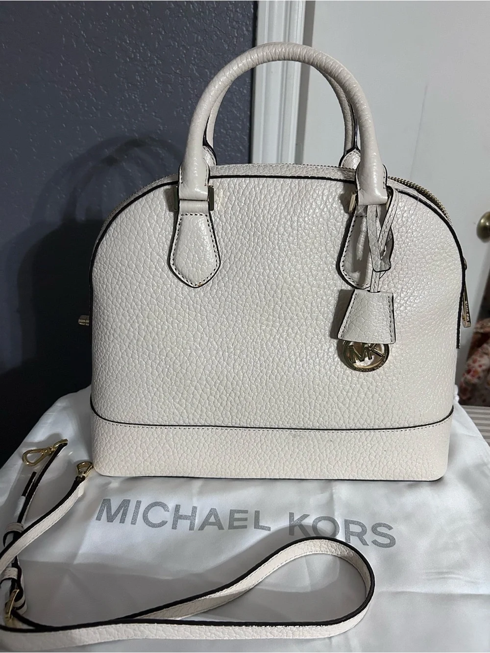 Michael Kors pebbled leather